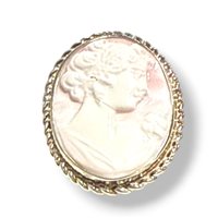 Broche Mandile 1922 Femme Cammei  in Argent Conchiglia 2MSPCM169